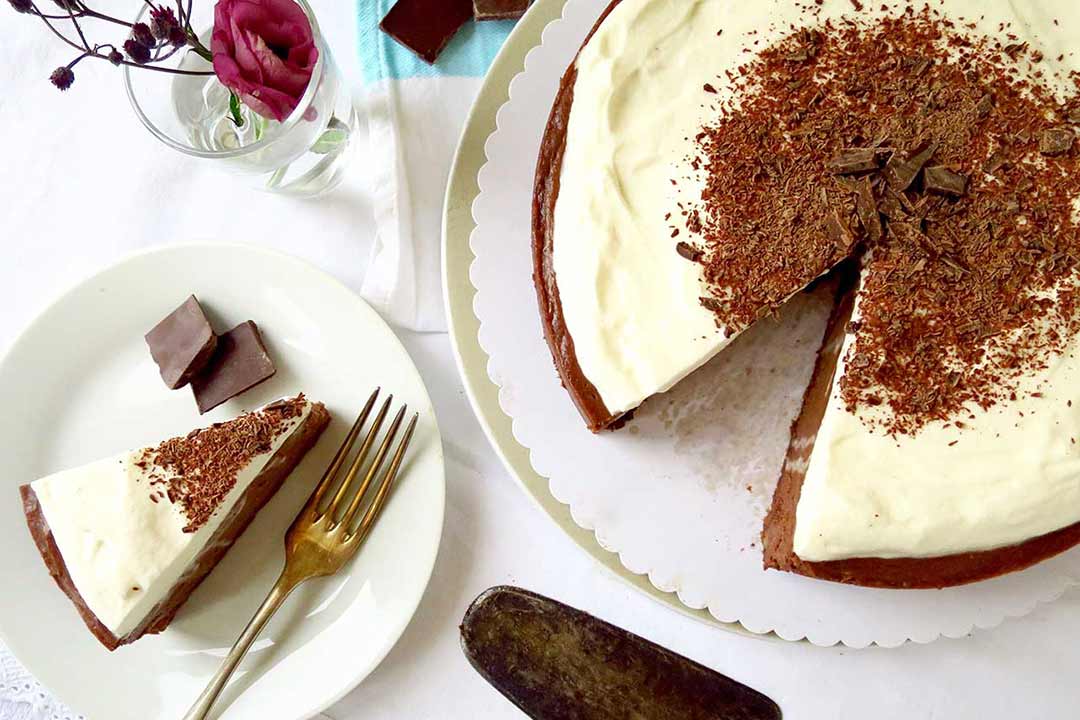 Velvet Chocolate Cheesecake - What Sarah Bakes