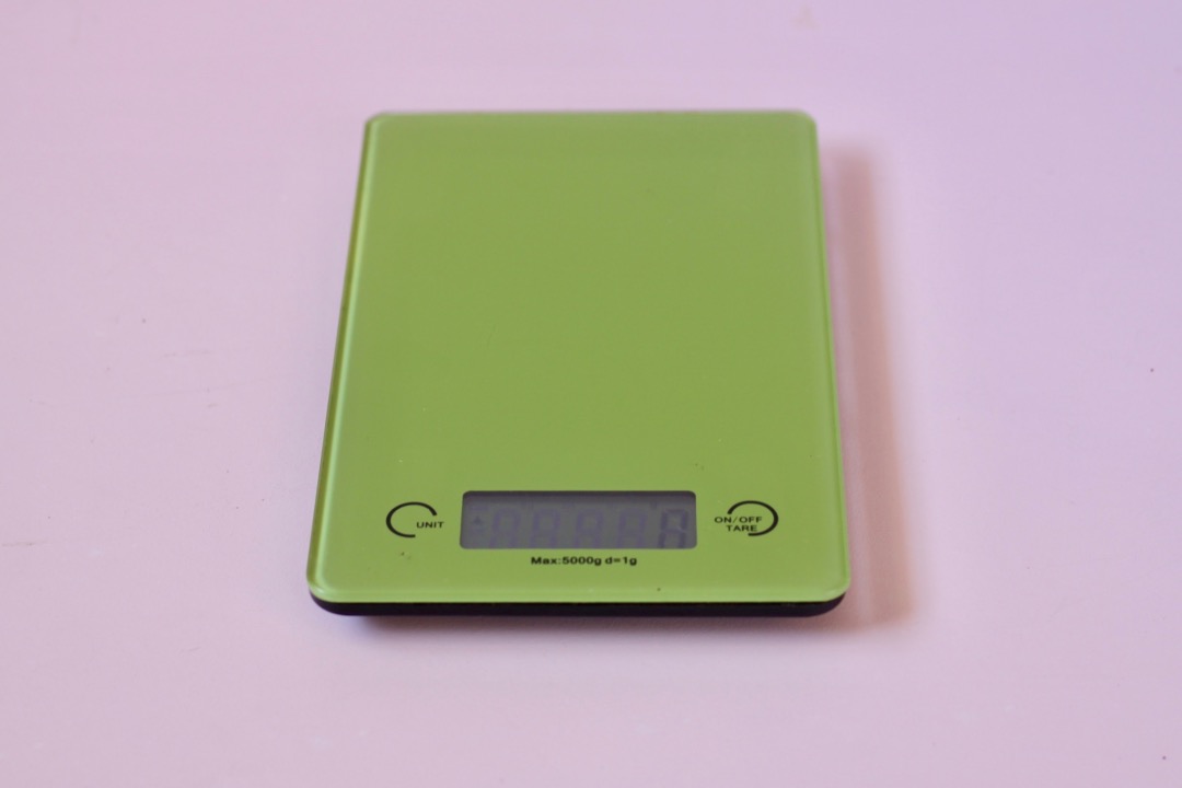 A digital kitchen scale is an essential baking tool