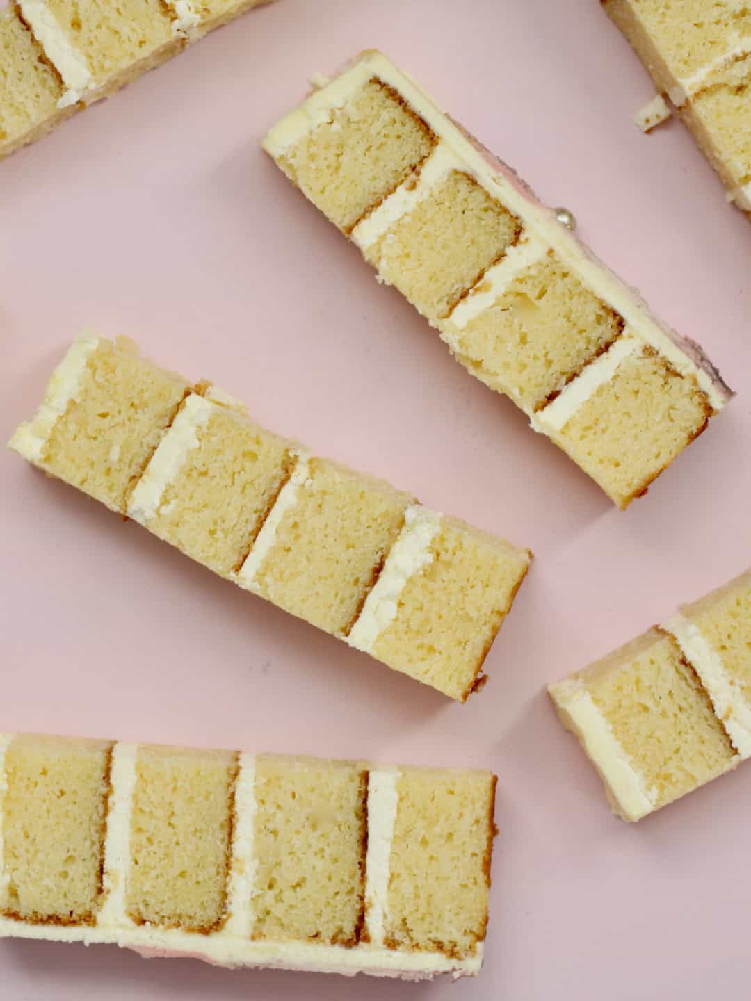 Pieces of gluten free cake